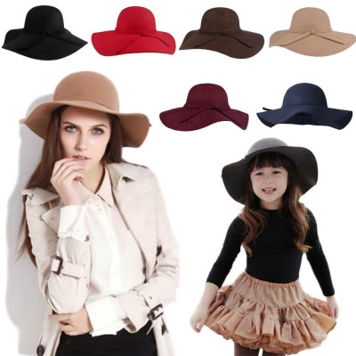 Summer Caps Blend  Hat Chic Panama Brim Trilby Fedora Wide Cowboy Girls  eb-28094374